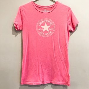 Converse All Star Chuck Taylor Pink & White Tee
